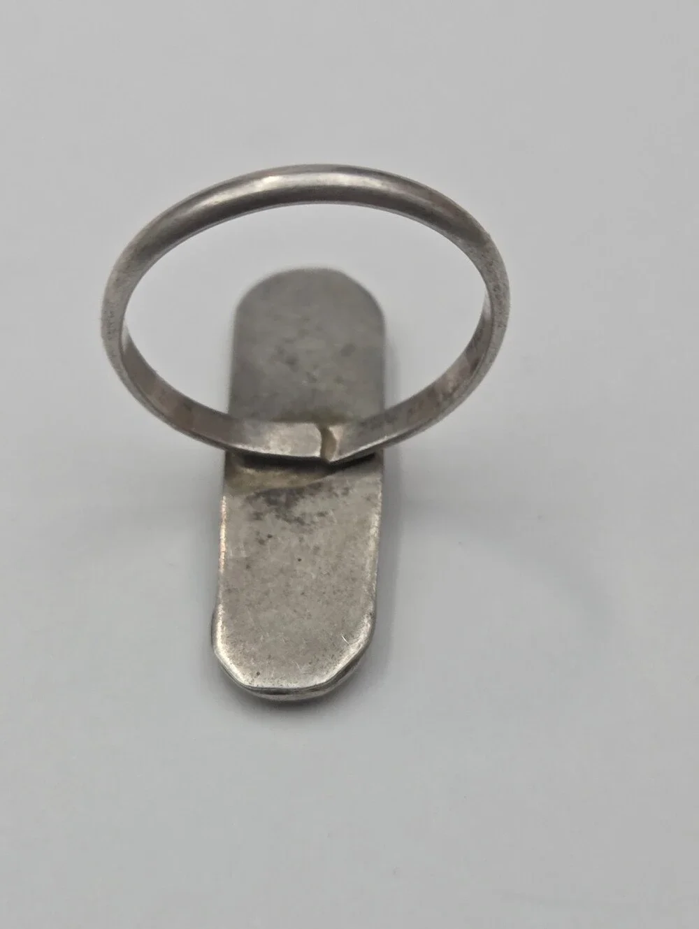 Vintage Zuni Sterling Silver Multi Stone Inlay Ring Size 5.25